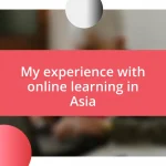 My experience with online learning in Asia